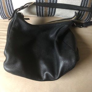Black leather Kate Spade bag.